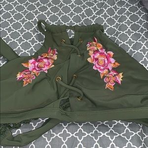 Army Green Bathing Suit